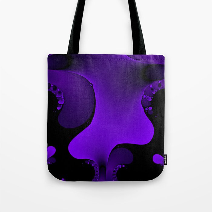 Purple Rain Fractal Tote Bag