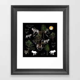 Wolf Dream  Framed Art Print
