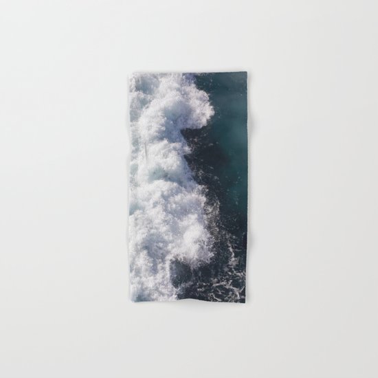 sea - midnight blue wave Hand & Bath Towel