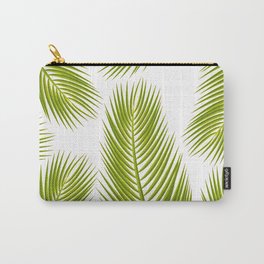 Tropical Green Palm Tree Leaf  Carry-All Pouch