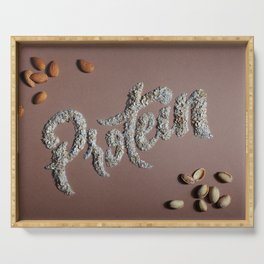 Protein Lettering Serving Tray