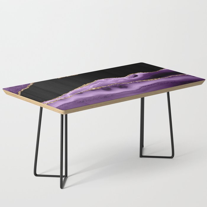Purple & Gold Agate Texture 13 Coffee Table