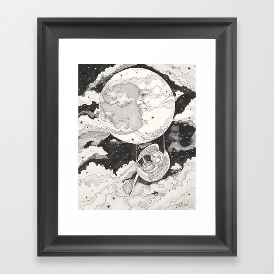 Moon Angel Framed Art Print
