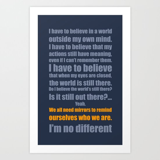 We All Need Mirrors Art Print