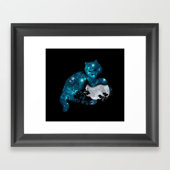 I can haz the moon Framed Art Print