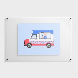 Ice-cream Truck Floating Acrylic Print