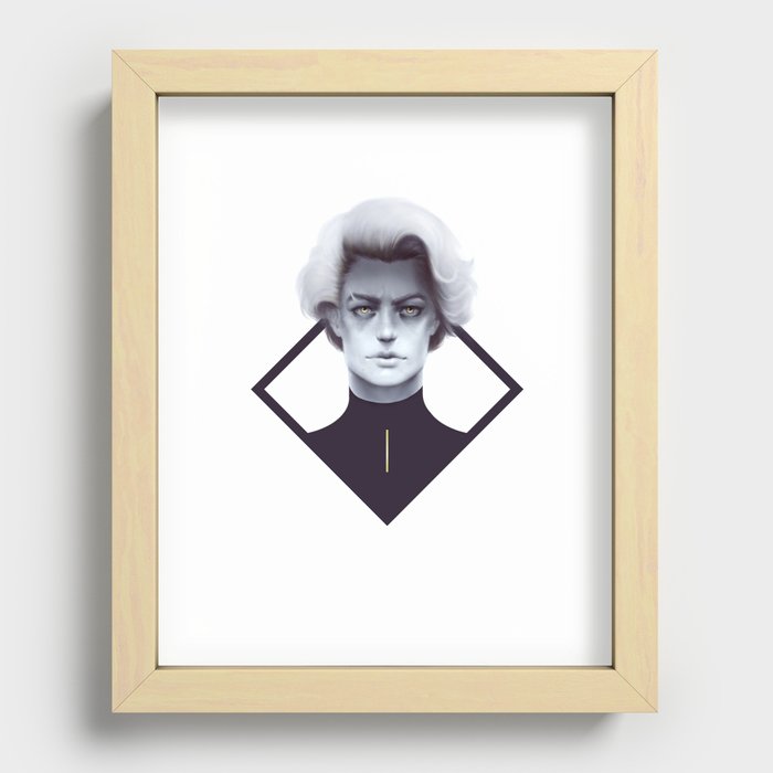 Gold and Gloom Recessed Framed Print