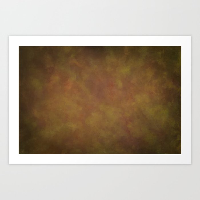 Abstract Watercolor Patch Work Blend 11 Light Brown Dark Brown Earth Tones Art Print By Pipafineart