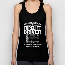 Forklift Operator Driver Lift Truck Training Unisex Tank Top
