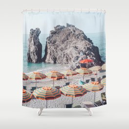 Cinque Terre Beach 1 Shower Curtain