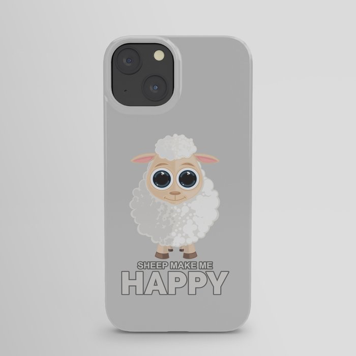 Sheep Make Me Happy iPhone Case