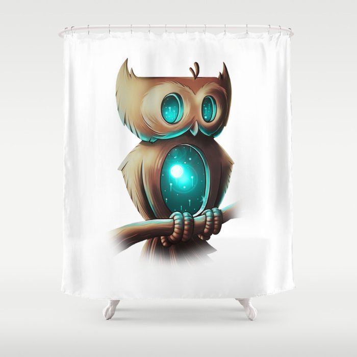 Night Owl Shower Curtain