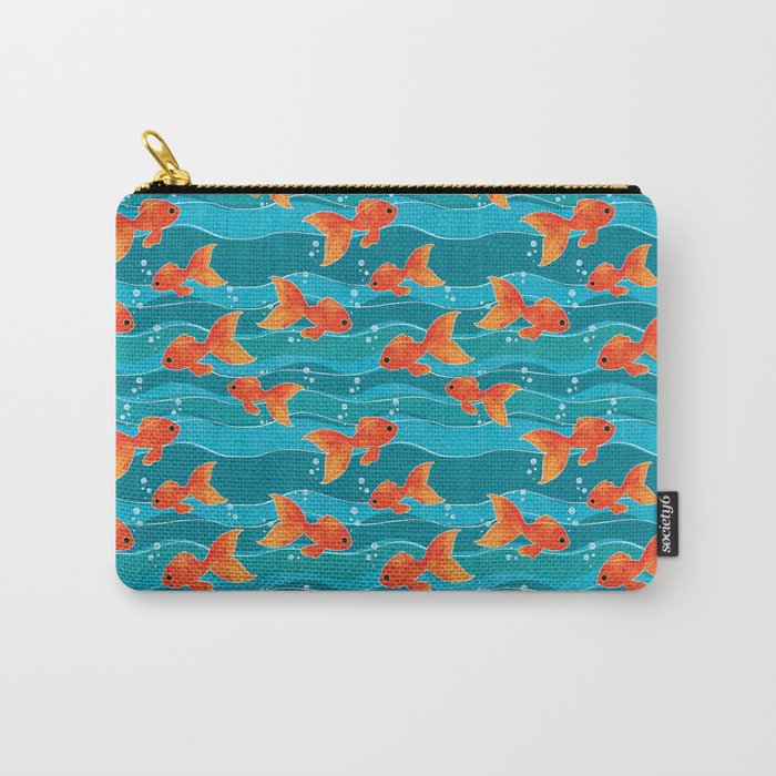 Swimming Goldfish Carry-All Pouch