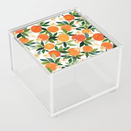 ORANGE INTOXICATION Citrus Pattern Acrylic Box