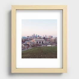 Cotton Candy Kansas City - Square Recessed Framed Print