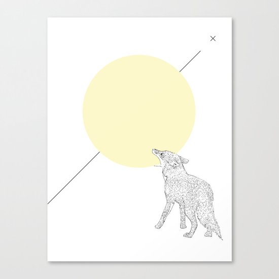 Bite the moon Canvas Print
