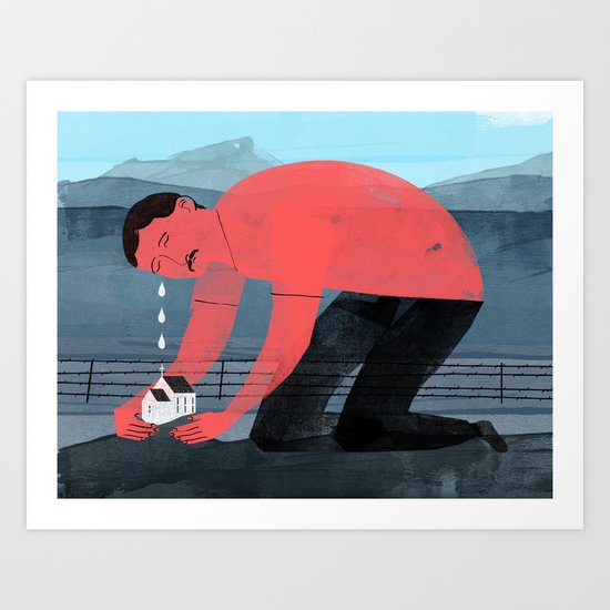Church Farmer Art Print