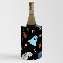 Halloween Seamless Pattern Wine Chiller