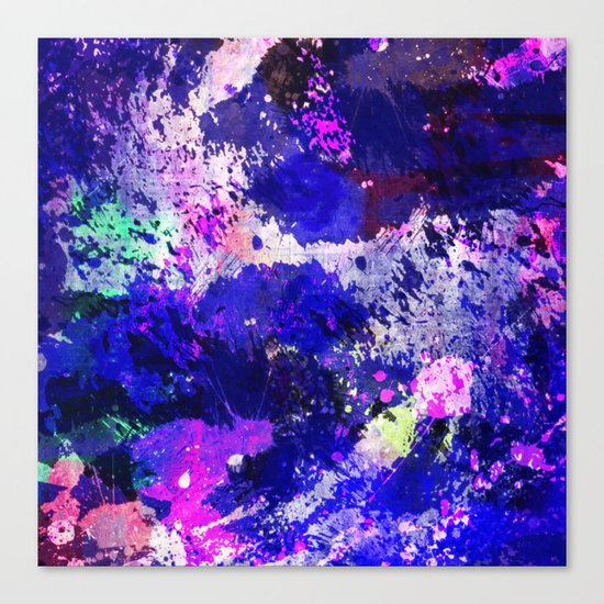 Freedom - Abstract In Blue And Purple Canvas Print