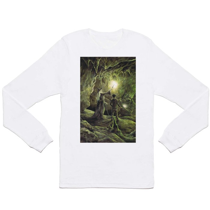 Harry and Dumbledore in the Horcrux Cave Long Sleeve T Shirt