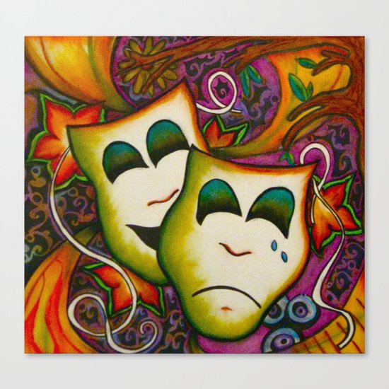 Masks (Theatre) Canvas Print