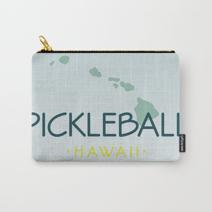 Pickleball Hawaii State Map Carry-All Pouch
