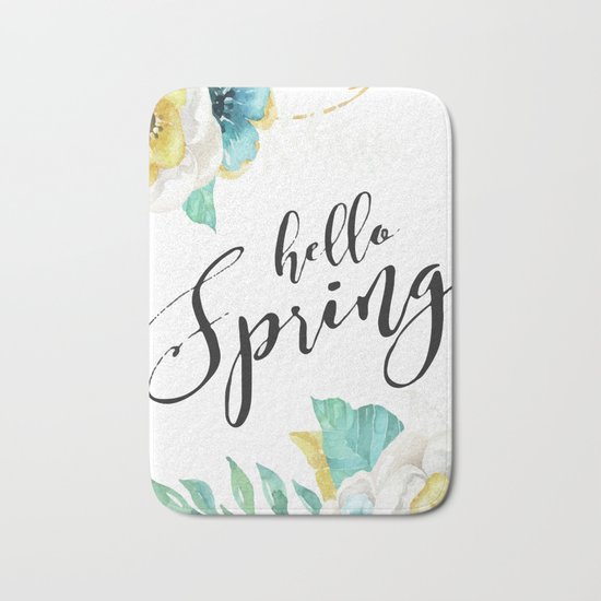 Hello spring Bath Mat
