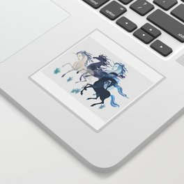 Running Unicorns Sticker