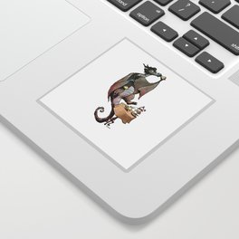 Sir Earl Grey Sticker | Digital, Graphicdesign, Graphic Design, Dragon, Tea, Animal, Illustration 