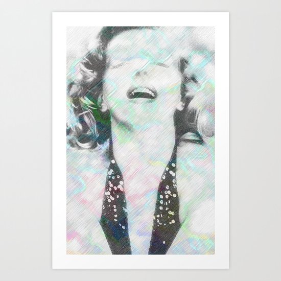 Electric Marilyn Monroe Art Print