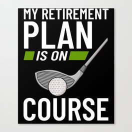 Golf Ball Golfing Player Golfer Training Beginner Canvas Print