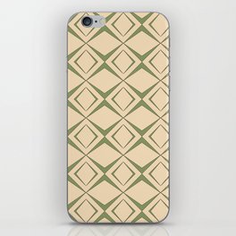 Retro 1960s geometric pattern design 4 iPhone Skin