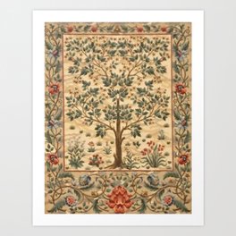 William Morris Tree Of Life Art Print
