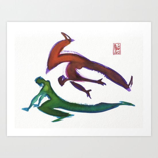 Capoeira 252 Art Print