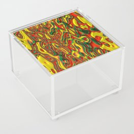Funky liquid shapes Acrylic Box