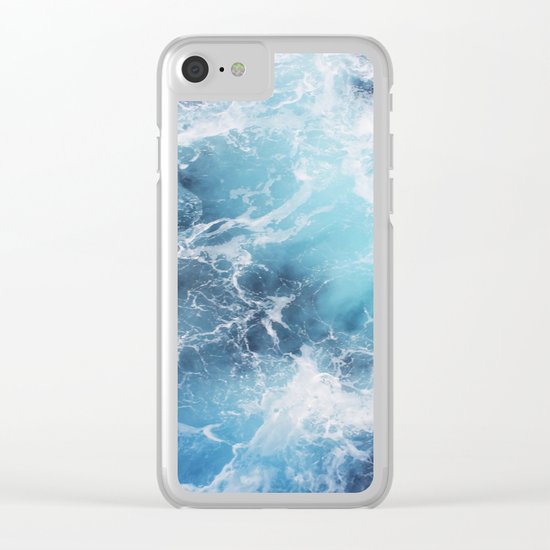 Ocean Waves Clear iPhone Case