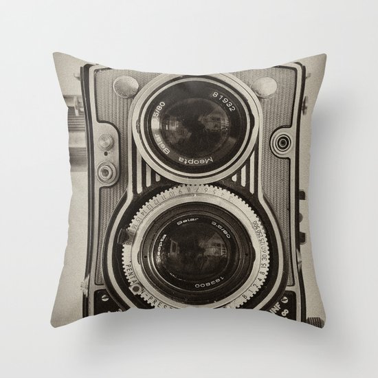 Flexaret | Vintage Camera Throw Pillow