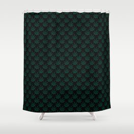 Weed Pattern 420 (outlines) Shower Curtain