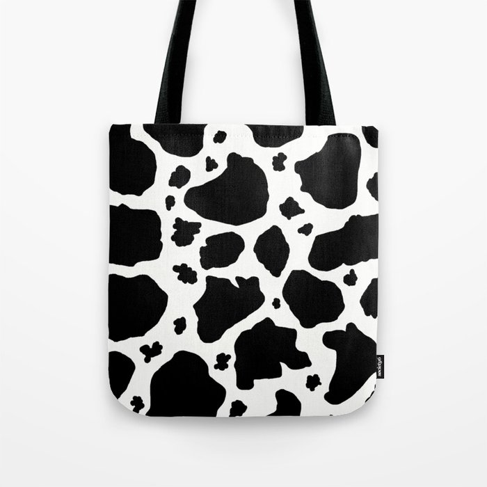 black and white animal print bag