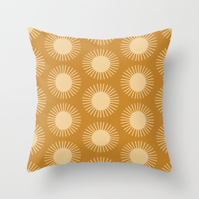 Sun Pattern II Throw Pillow