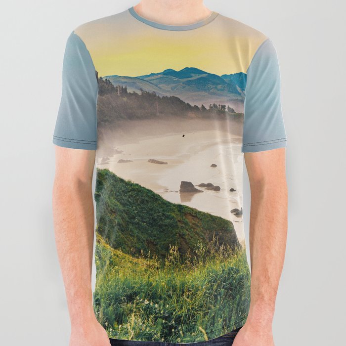 Cannon Beach All Over Graphic Tee