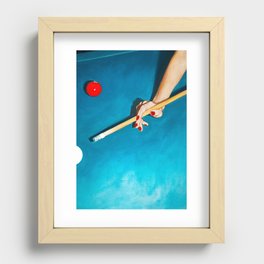 The Pool Table Recessed Framed Print