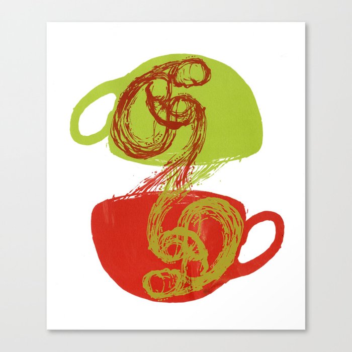 Coffee and tea time Canvas Print