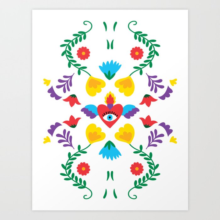 Otomi Hand Embroidered Placemats, Multi-colored | Zinnia Folk Arts