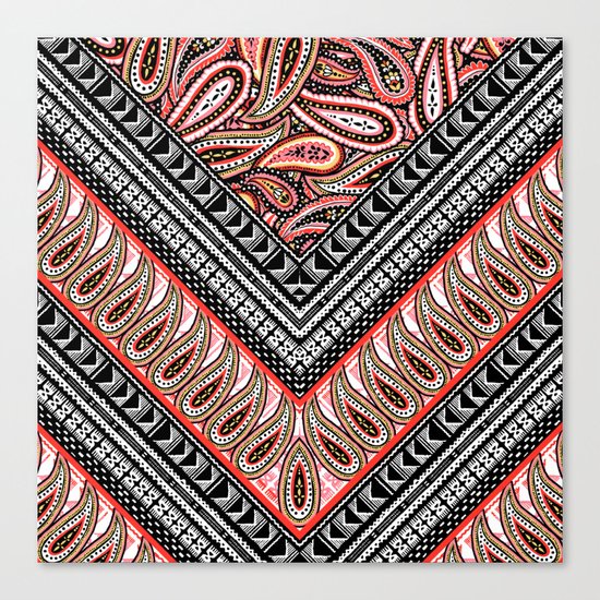Paisley Crazy Canvas Print