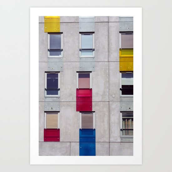 eastern european apartments in colour Art Print