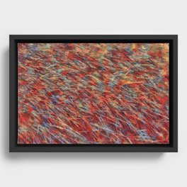 lines of fire Framed Canvas