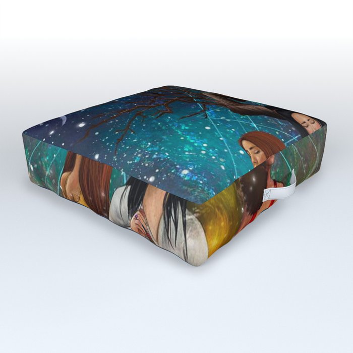 Vibrations of the Universe Outdoor Floor Cushion