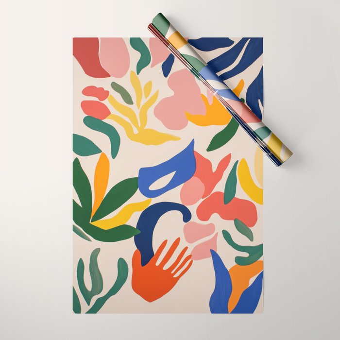 Matisse Style Abstract Cut Outs Illustrations Art Print by