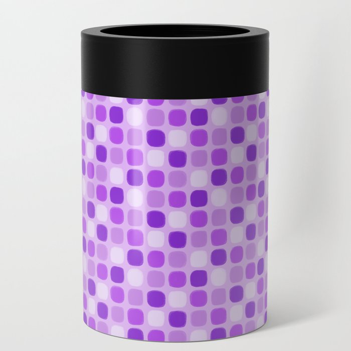 Purple Tile Pattern Can Cooler